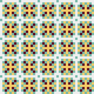 Soyut çapraz desenli üretken hesaplama sanatı çizimi