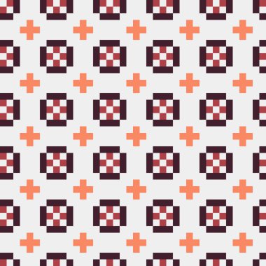 Soyut çapraz desenli üretken hesaplama sanatı çizimi