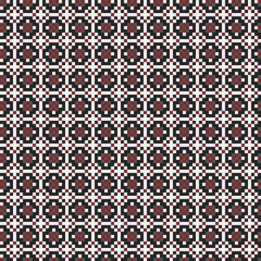 Soyut çapraz desenli üretken hesaplama sanatı çizimi