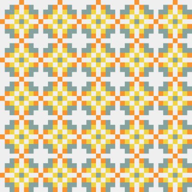 Soyut çapraz desenli üretken hesaplama sanatı çizimi