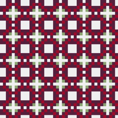 Soyut çapraz desenli üretken hesaplama sanatı çizimi