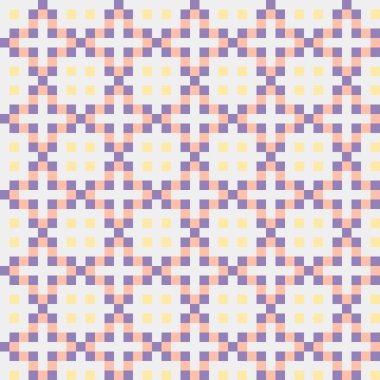 Soyut çapraz desenli üretken hesaplama sanatı çizimi