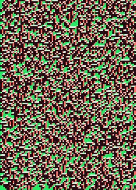 Edward Zajecs 2. Cubo 'nun 1971' deki uygulaması. Esasen 8 taştan oluşan bir Truchet fayans seti ve yerleştirme sanatı illüstrasyonu için kurallar 