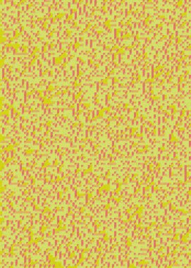 Edward Zajecs 2. Cubo 'nun 1971' deki uygulaması. Esasen 8 taştan oluşan bir Truchet fayans seti ve yerleştirme sanatı illüstrasyonu için kurallar 