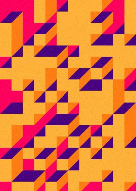 Edward Zajecs 2. Cubo 'nun 1971' deki uygulaması. Esasen 8 taştan oluşan bir Truchet fayans seti ve yerleştirme sanatı illüstrasyonu için kurallar 