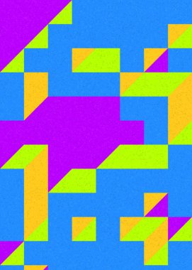 Edward Zajecs 2. Cubo 'nun 1971' deki uygulaması. Esasen 8 taştan oluşan bir Truchet fayans seti ve yerleştirme sanatı illüstrasyonu için kurallar  