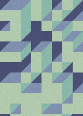 Edward Zajecs 2. Cubo 'nun 1971' deki uygulaması. Esasen 8 taştan oluşan bir Truchet fayans seti ve yerleştirme sanatı illüstrasyonu için kurallar 