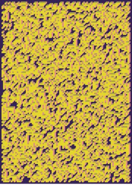 Edward Zajecs 2. Cubo 'nun 1971' deki uygulaması. Esasen 8 taştan oluşan bir Truchet fayans seti ve yerleştirme sanatı illüstrasyonu için kurallar 