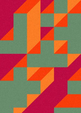 Edward Zajecs 2. Cubo 'nun 1971' deki uygulaması. Esasen 8 taştan oluşan bir Truchet fayans seti ve yerleştirme sanatı illüstrasyonu için kurallar  