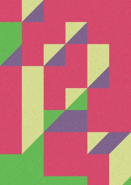 Edward Zajecs 2. Cubo 'nun 1971' deki uygulaması. Esasen 8 taştan oluşan bir Truchet fayans seti ve yerleştirme sanatı illüstrasyonu için kurallar 