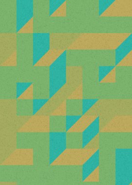 Edward Zajecs 2. Cubo 'nun 1971' deki uygulaması. Esasen 8 taştan oluşan bir Truchet fayans seti ve yerleştirme sanatı illüstrasyonu için kurallar 