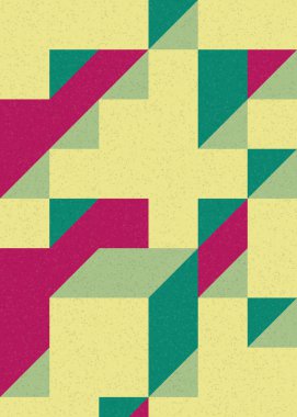 Edward Zajecs 2. Cubo 'nun 1971' deki uygulaması. Esasen 8 taştan oluşan bir Truchet fayans seti ve yerleştirme sanatı illüstrasyonu için kurallar 