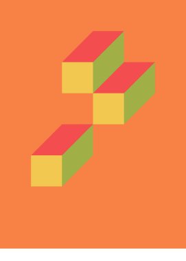 Edward Zajecs 2. Cubo 'nun 1971' deki uygulaması. Esasen 8 taştan oluşan bir Truchet fayans seti ve yerleştirme sanatı illüstrasyonu için kurallar 