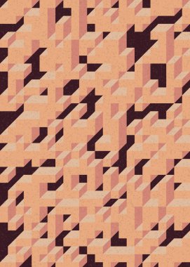 Edward Zajecs 2. Cubo 'nun 1971' deki uygulaması. Esasen 8 taştan oluşan bir Truchet fayans seti ve yerleştirme sanatı illüstrasyonu için kurallar  