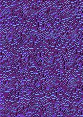 Edward Zajecs 2. Cubo 'nun 1971' deki uygulaması. Esasen 8 taştan oluşan bir Truchet fayans seti ve yerleştirme sanatı illüstrasyonu için kurallar 