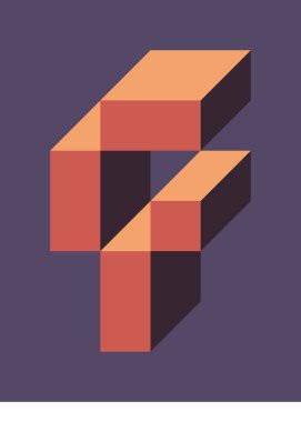 Edward Zajecs 2. Cubo 'nun 1971' deki uygulaması. Esasen 8 taştan oluşan bir Truchet fayans seti ve yerleştirme sanatı illüstrasyonu için kurallar 