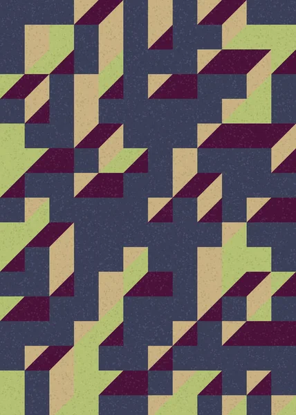 Edward Zajecs 2. Cubo 'nun 1971' deki uygulaması. Esasen 8 taştan oluşan bir Truchet fayans seti ve yerleştirme sanatı illüstrasyonu için kurallar 