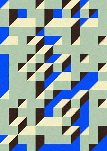 Edward Zajecs 2. Cubo 'nun 1971' deki uygulaması. Esasen 8 taştan oluşan bir Truchet fayans seti ve yerleştirme sanatı illüstrasyonu için kurallar 