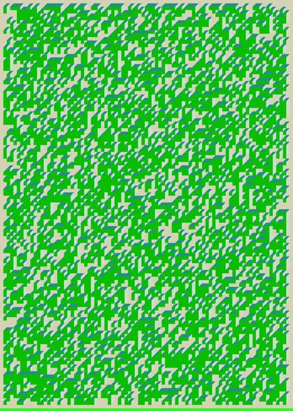 Edward Zajecs 2. Cubo 'nun 1971' deki uygulaması. Esasen 8 taştan oluşan bir Truchet fayans seti ve yerleştirme sanatı illüstrasyonu için kurallar  