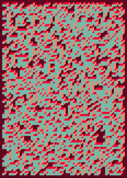 Edward Zajecs 2. Cubo 'nun 1971' deki uygulaması. Esasen 8 taştan oluşan bir Truchet fayans seti ve yerleştirme sanatı illüstrasyonu için kurallar 