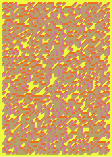 Edward Zajecs 2. Cubo 'nun 1971' deki uygulaması. Esasen 8 taştan oluşan bir Truchet fayans seti ve yerleştirme sanatı illüstrasyonu için kurallar 