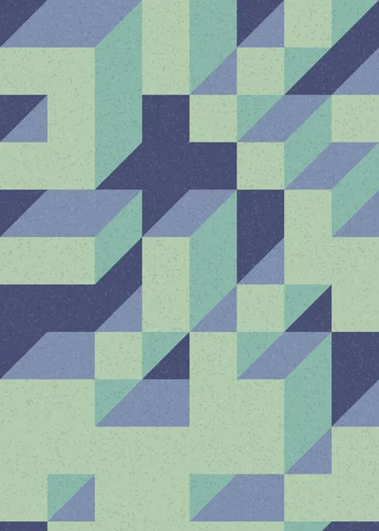 Edward Zajecs 2. Cubo 'nun 1971' deki uygulaması. Esasen 8 taştan oluşan bir Truchet fayans seti ve yerleştirme sanatı illüstrasyonu için kurallar 