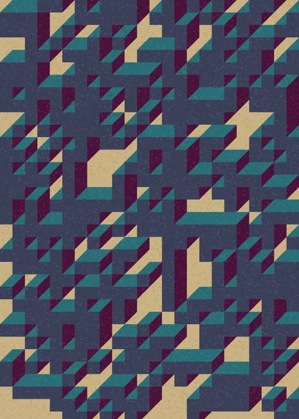 Edward Zajecs 2. Cubo 'nun 1971' deki uygulaması. Esasen 8 taştan oluşan bir Truchet fayans seti ve yerleştirme sanatı illüstrasyonu için kurallar  