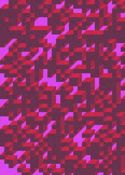 Edward Zajecs 2. Cubo 'nun 1971' deki uygulaması. Esasen 8 taştan oluşan bir Truchet fayans seti ve yerleştirme sanatı illüstrasyonu için kurallar 