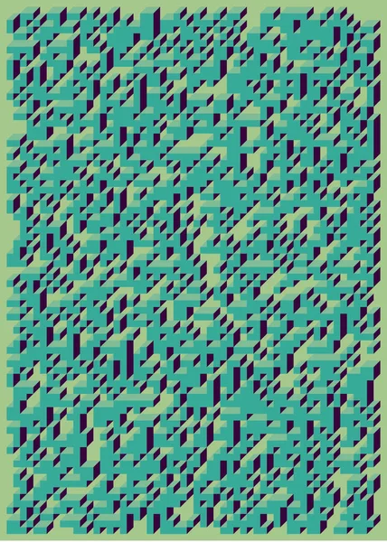 Edward Zajecs 2. Cubo 'nun 1971' deki uygulaması. Esasen 8 taştan oluşan bir Truchet fayans seti ve yerleştirme sanatı illüstrasyonu için kurallar  