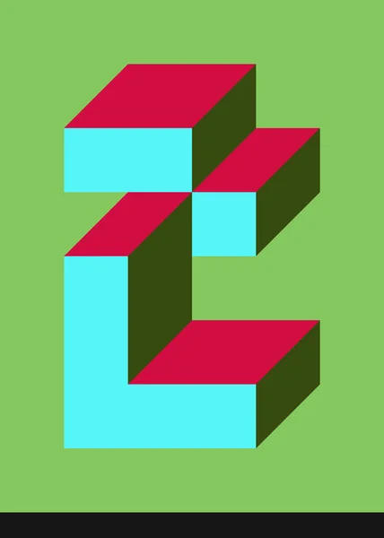 Implementation Edward Zajecs Cubo 1971 Essentially Truchet Tile Set Tiles — 스톡 벡터