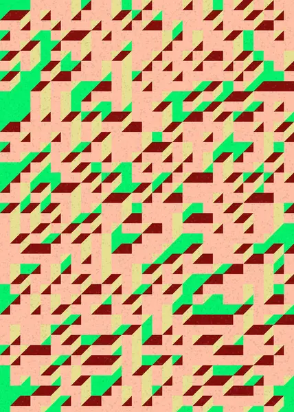 Edward Zajecs 2. Cubo 'nun 1971' deki uygulaması. Esasen 8 taştan oluşan bir Truchet fayans seti ve yerleştirme sanatı illüstrasyonu için kurallar 