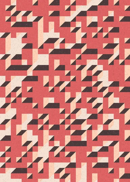 Edward Zajecs 2. Cubo 'nun 1971' deki uygulaması. Esasen 8 taştan oluşan bir Truchet fayans seti ve yerleştirme sanatı illüstrasyonu için kurallar 