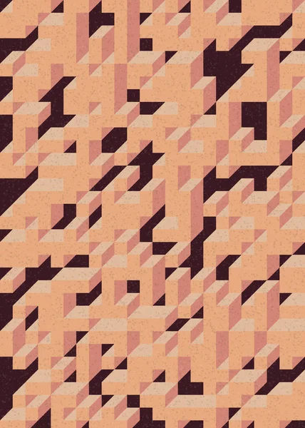 Edward Zajecs 2. Cubo 'nun 1971' deki uygulaması. Esasen 8 taştan oluşan bir Truchet fayans seti ve yerleştirme sanatı illüstrasyonu için kurallar  