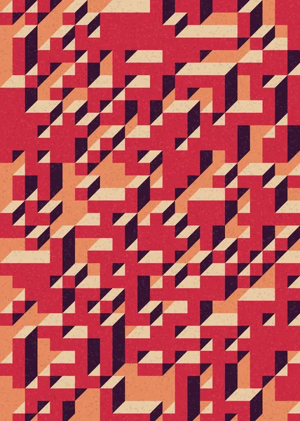 Edward Zajecs 2. Cubo 'nun 1971' deki uygulaması. Esasen 8 taştan oluşan bir Truchet fayans seti ve yerleştirme sanatı illüstrasyonu için kurallar 