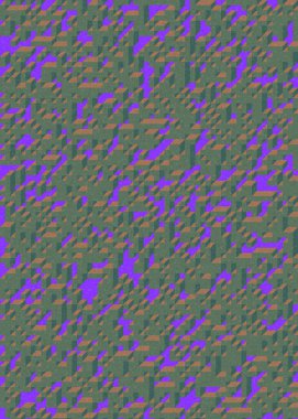 Edward Zajecs 2. Cubo 'nun 1971' deki uygulaması. Esasen 8 taştan oluşan bir Truchet fayans seti ve yerleştirme sanatı illüstrasyonu için kurallar 