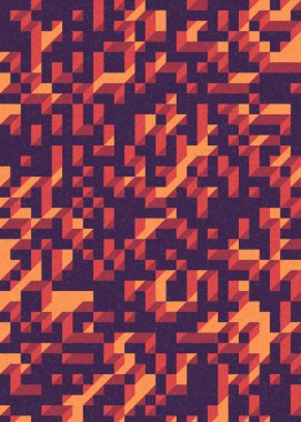 Edward Zajecs 2. Cubo 'nun 1971' deki uygulaması. Esasen 8 taştan oluşan bir Truchet fayans seti ve yerleştirme sanatı illüstrasyonu için kurallar 