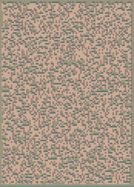 Edward Zajecs 2. Cubo 'nun 1971' deki uygulaması. Esasen 8 taştan oluşan bir Truchet fayans seti ve yerleştirme sanatı illüstrasyonu için kurallar 