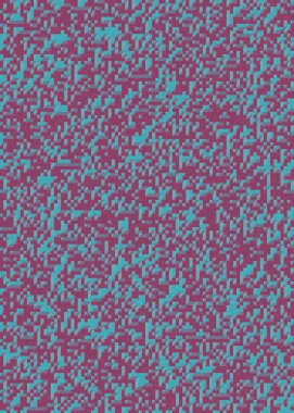 Edward Zajecs 2. Cubo 'nun 1971' deki uygulaması. Esasen 8 taştan oluşan bir Truchet fayans seti ve yerleştirme sanatı illüstrasyonu için kurallar 