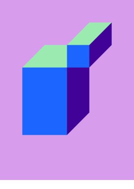 Edward Zajecs 2. Cubo 'nun 1971' deki uygulaması. Esasen 8 taştan oluşan bir Truchet fayans seti ve yerleştirme sanatı illüstrasyonu için kurallar  