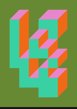 Edward Zajecs 2. Cubo 'nun 1971' deki uygulaması. Esasen 8 taştan oluşan bir Truchet fayans seti ve yerleştirme sanatı illüstrasyonu için kurallar 