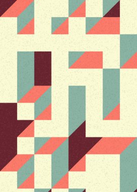 Edward Zajecs 2. Cubo 'nun 1971' deki uygulaması. Esasen 8 taştan oluşan bir Truchet fayans seti ve yerleştirme sanatı illüstrasyonu için kurallar  