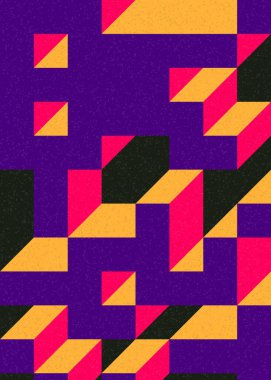 Edward Zajecs 2. Cubo 'nun 1971' deki uygulaması. Esasen 8 taştan oluşan bir Truchet fayans seti ve yerleştirme sanatı illüstrasyonu için kurallar 