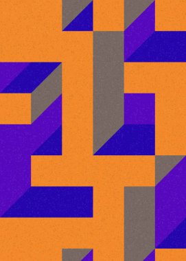 Edward Zajecs 2. Cubo 'nun 1971' deki uygulaması. Esasen 8 taştan oluşan bir Truchet fayans seti ve yerleştirme sanatı illüstrasyonu için kurallar 