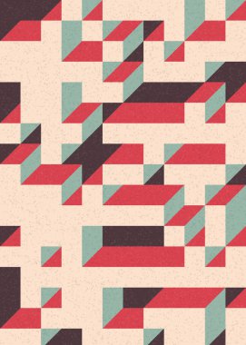 Edward Zajecs 2. Cubo 'nun 1971' deki uygulaması. Esasen 8 taştan oluşan bir Truchet fayans seti ve yerleştirme sanatı illüstrasyonu için kurallar 