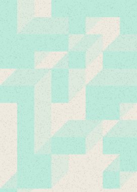 Edward Zajecs 2. Cubo 'nun 1971' deki uygulaması. Esasen 8 taştan oluşan bir Truchet fayans seti ve yerleştirme sanatı illüstrasyonu için kurallar 