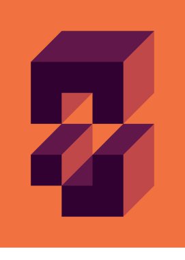 Edward Zajecs 2. Cubo 'nun 1971' deki uygulaması. Esasen 8 taştan oluşan bir Truchet fayans seti ve yerleştirme sanatı illüstrasyonu için kurallar  