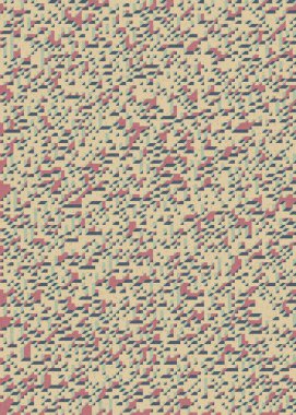 Edward Zajecs 2. Cubo 'nun 1971' deki uygulaması. Esasen 8 taştan oluşan bir Truchet fayans seti ve yerleştirme sanatı illüstrasyonu için kurallar 