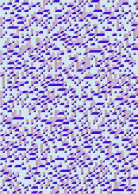 Edward Zajecs 2. Cubo 'nun 1971' deki uygulaması. Esasen 8 taştan oluşan bir Truchet fayans seti ve yerleştirme sanatı illüstrasyonu için kurallar 