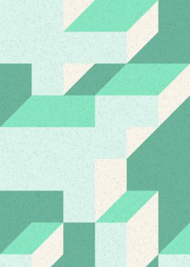 Edward Zajecs 2. Cubo 'nun 1971' deki uygulaması. Esasen 8 taştan oluşan bir Truchet fayans seti ve yerleştirme sanatı illüstrasyonu için kurallar  