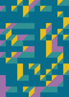 Edward Zajecs 2. Cubo 'nun 1971' deki uygulaması. Esasen 8 taştan oluşan bir Truchet fayans seti ve yerleştirme sanatı illüstrasyonu için kurallar  